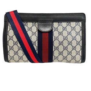 Gucci Vintage Ophidia GG Monogram Supreme Crossbody/Clutch Sherry Line
